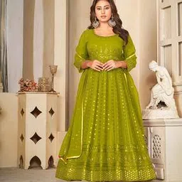 warthy ent Women Embroidered 2-Piece Semi-Stitched Dress Material-picture-23