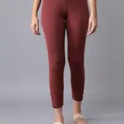 Women Ribbed Ankle-Length Leggings-picture-19