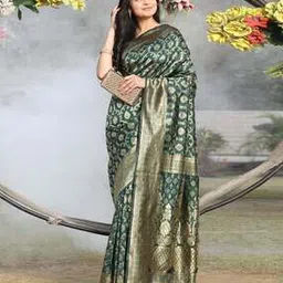 Women Zari Woven Saree with Blouse Piece-image-65