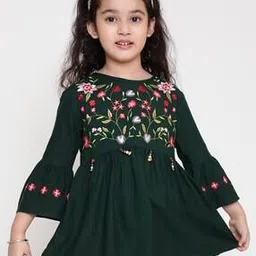 ishti Girls Embroidered Regular Fit Top-picture-21