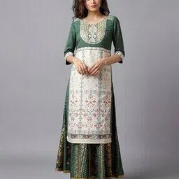 aurelia Floral Print Straight Kurta-picture-26