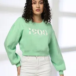 lee cooper Women Logo Print Relaxed Fit Sweatshirt-picture-12