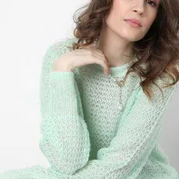 vero moda Chunky-Knit Crew-Neck Pullover-picture-23