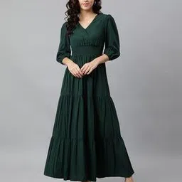 femvy V-Neck Tiered Dress-picture-49