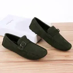 louis stitch Men Round-Toe Slip-On Loafers-picture-50