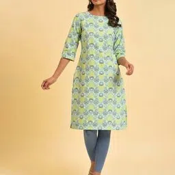 Women Floral Print Straight Kurta-picture-11