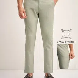 the bear house Men Slim Fit Trousers with Slip Pockets-picture-20