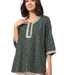 zelena Women Embellished Relaxed Fit Top image 1