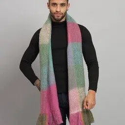 handicraft-palace Men Reversible Scarf with Tassels-picture-46