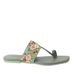 mochi Embroidered Toe-Ring Flat Sandals-picture-27