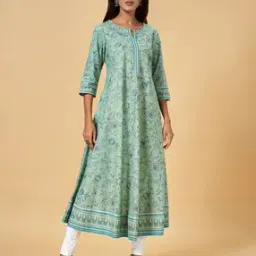 rangmanch by pantaloons Women Floral Anarkali Kurta-picture-26