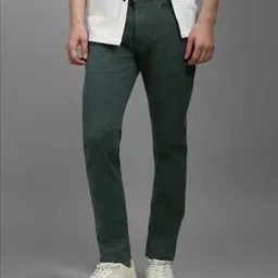 louis philippe Men Washed Straight Jeans with Insert Pockets-picture-47