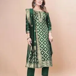 leafsy Women Embellished Unstitched Dress Material-picture-47