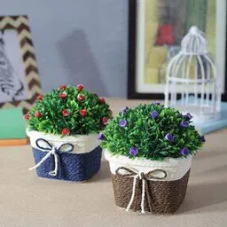 foliyaj Set of 2 Artificial Flower Plants with Pots-picture-44