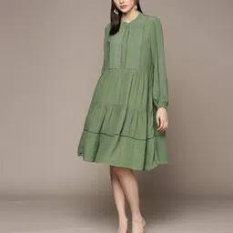 ritu kumar Lace-Insert Fit & Flare Dress-picture-18