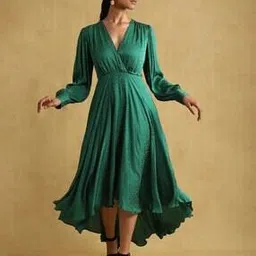 ritu kumar High-Low Fit & Flare Dress-picture-21