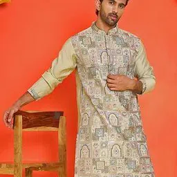 Men Embellished Long Kurta-image-20