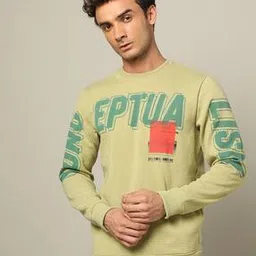 the indian garage co Typographic Print Crew-Neck Sweatshirt-picture-31