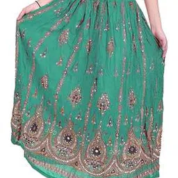 exotic india Women Embroidered Flared Skirt-picture-50