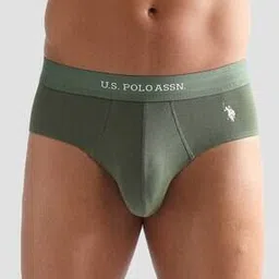 u.s. polo assn. Men Logo Print Briefs with Elasticated Waist-picture-37