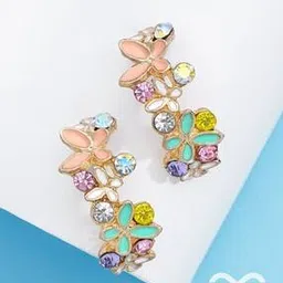 Women Stone-Studded Stud Earrings-image-39
