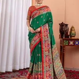 ri-wah Kalamkari Print Saree -picture-44