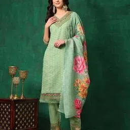 berrylicious Embroidered Kurta With Pant Dupatta-picture-35