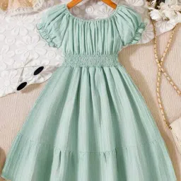 tior Girls Round Neck A-line Dress image 1