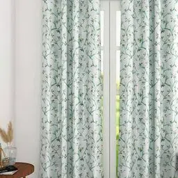 the conversion Floral Print Door Curtain with Eyelets-picture-45