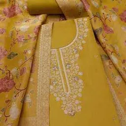 soch Women Embroidery Unstitched Dress Material-picture-10