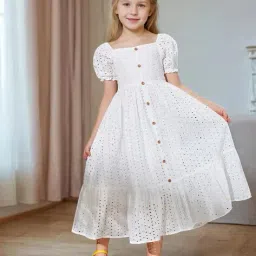 styleconnect Girls Embroidery Gown Dress image 1