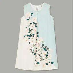 fame forever by lifestyle Girls Round Neck Printed Dress -picture-33