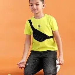 us polo assn. Boys Brand Print Regular Fit Cotton Round-Neck T-Shirt-picture-52