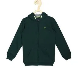 allen solly Logo Embroidered Hoodie with Kangaroo Pockets-picture-40