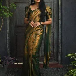anjaneya sarees Zari Woven Banarasi Saree-picture-47