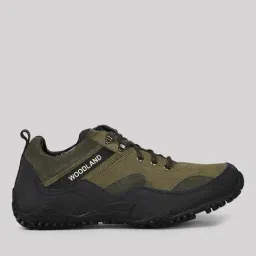 woodland Men Brand Print Lace-Up Shoes image 1