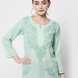paramount chikan Chikankari Embroidered Short Kurti-picture-43