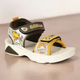 lil lollipop Boys Graphic Print Sandals with Velcro Fastening-picture-35