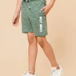 Heathered Shorts with Drawstring Waist-image-47