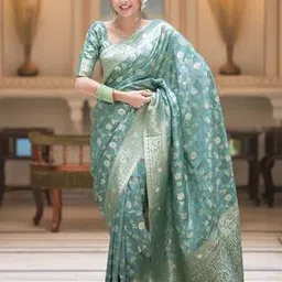 amrutkala sarees Women Banarasi Silk Designer Kanjivaram Saree   -picture-28