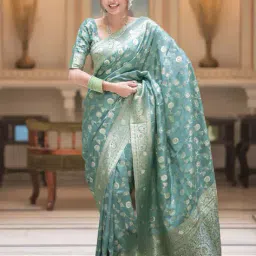 amrutkala sarees Women Banarasi Silk Designer Kanjivaram Saree    image 1