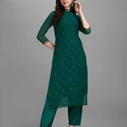 nyrika Women Round-Neck Straight Kurta Set-picture-50