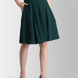 fable street Knee Length Flared Skirt-picture-21