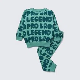 Boys Graphic Nightsuit Set-image-22