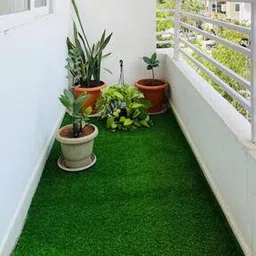 luxehome international Rectangular Artificial Grass Rug-picture-44