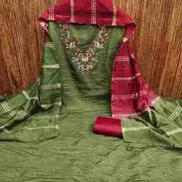 peachmode Women Floral Embroidered Unstitched Dress Material-picture-38