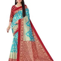 kanooda prints Women Printed Saree with Contrast Border-picture-23