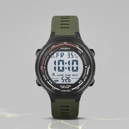 carlington Men Digital Wrist Watch - Endurance 9120 Green image 1
