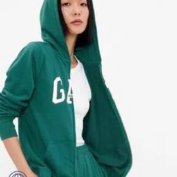 gap Brand Print Hoodie with Split-Kangaroo Pockets-picture-39