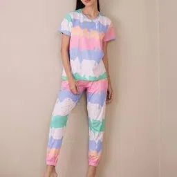 sweet dreams Women Printed T-Shirt & Pyjamas Set-picture-26